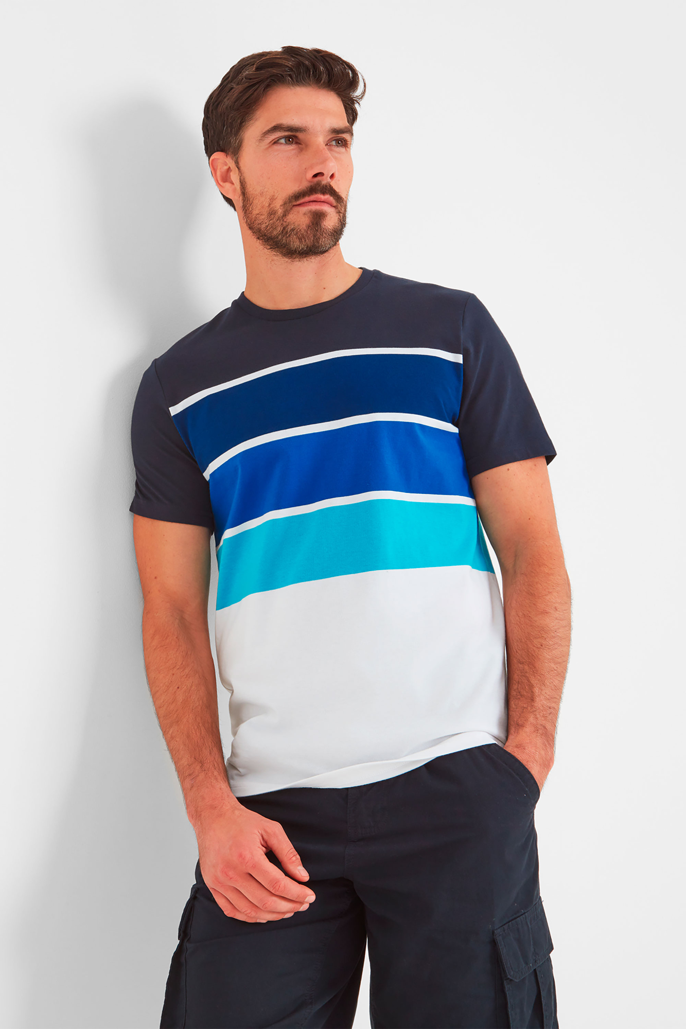 Tog24 Mens Whitwick T-shirt Blue - Size: Large