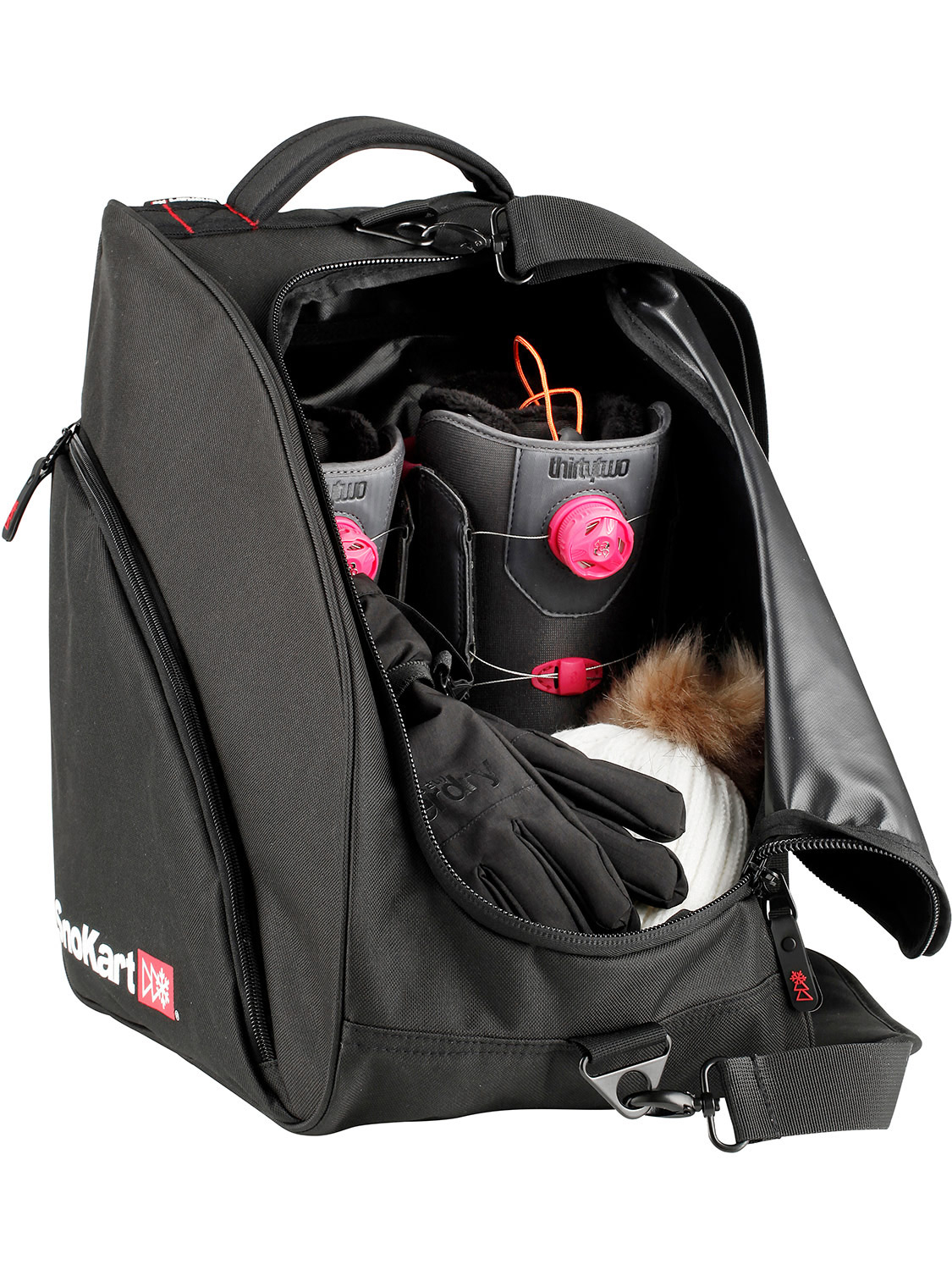 Snokart Classik Boot Bag Black - Size: ONE