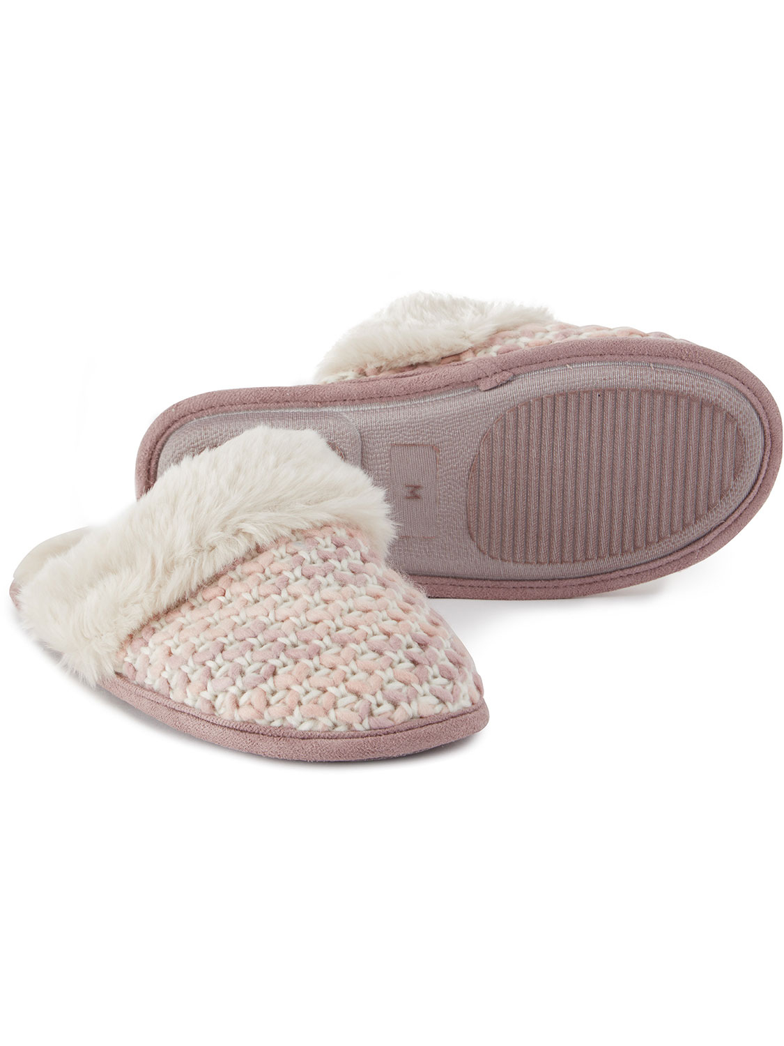 Tunnard Knit Slipper - Size: 10 Pink Tog24