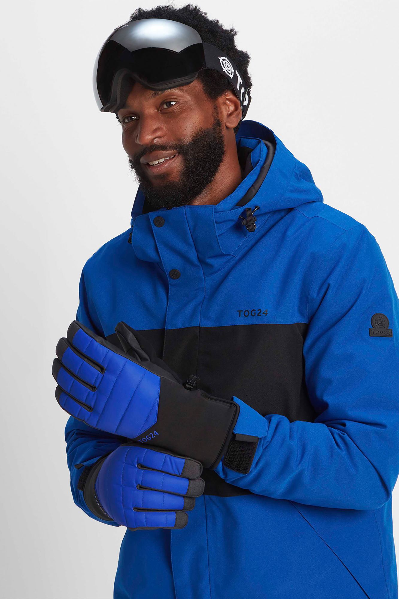 Tog24 Unisex Adventure Ski Gloves Blue - Size: XS