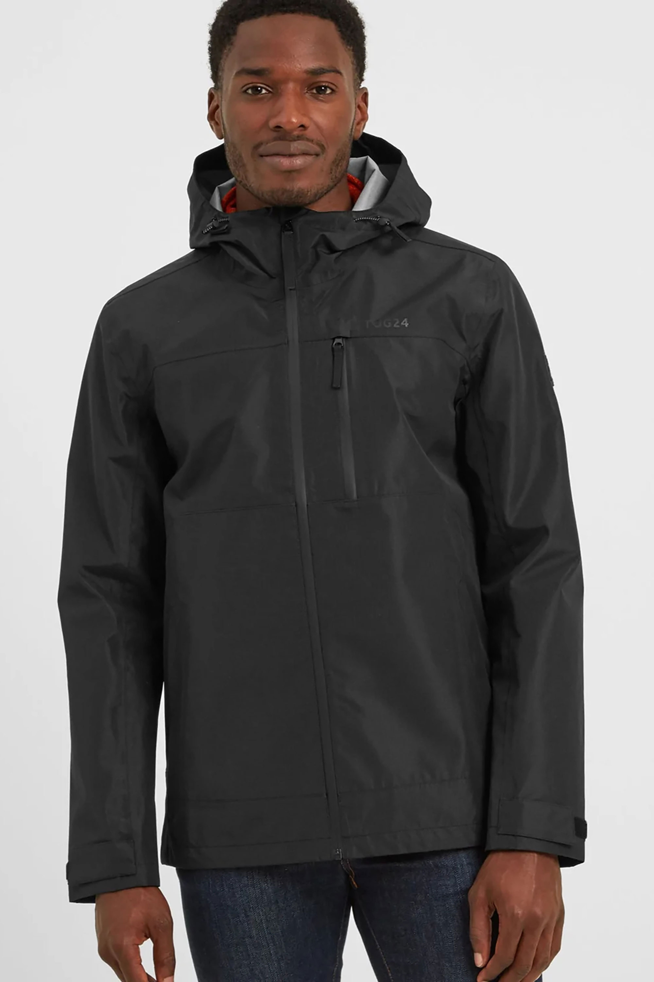 Tog24 Mens Briercliffe Waterproof Jacket Black - Size: 2XL