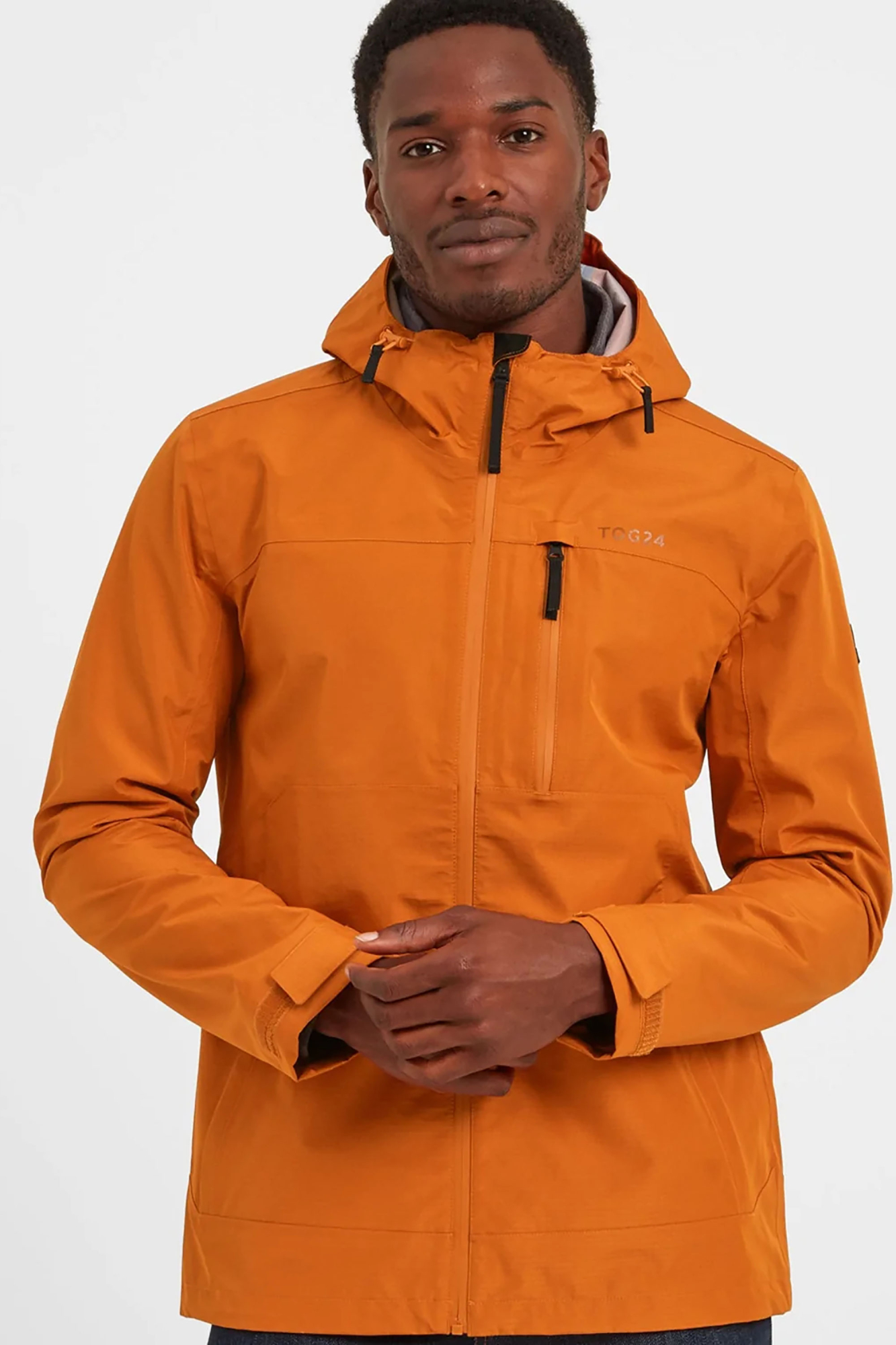 Tog24 Mens Briercliffe Waterproof Jacket Orange - Size: XL
