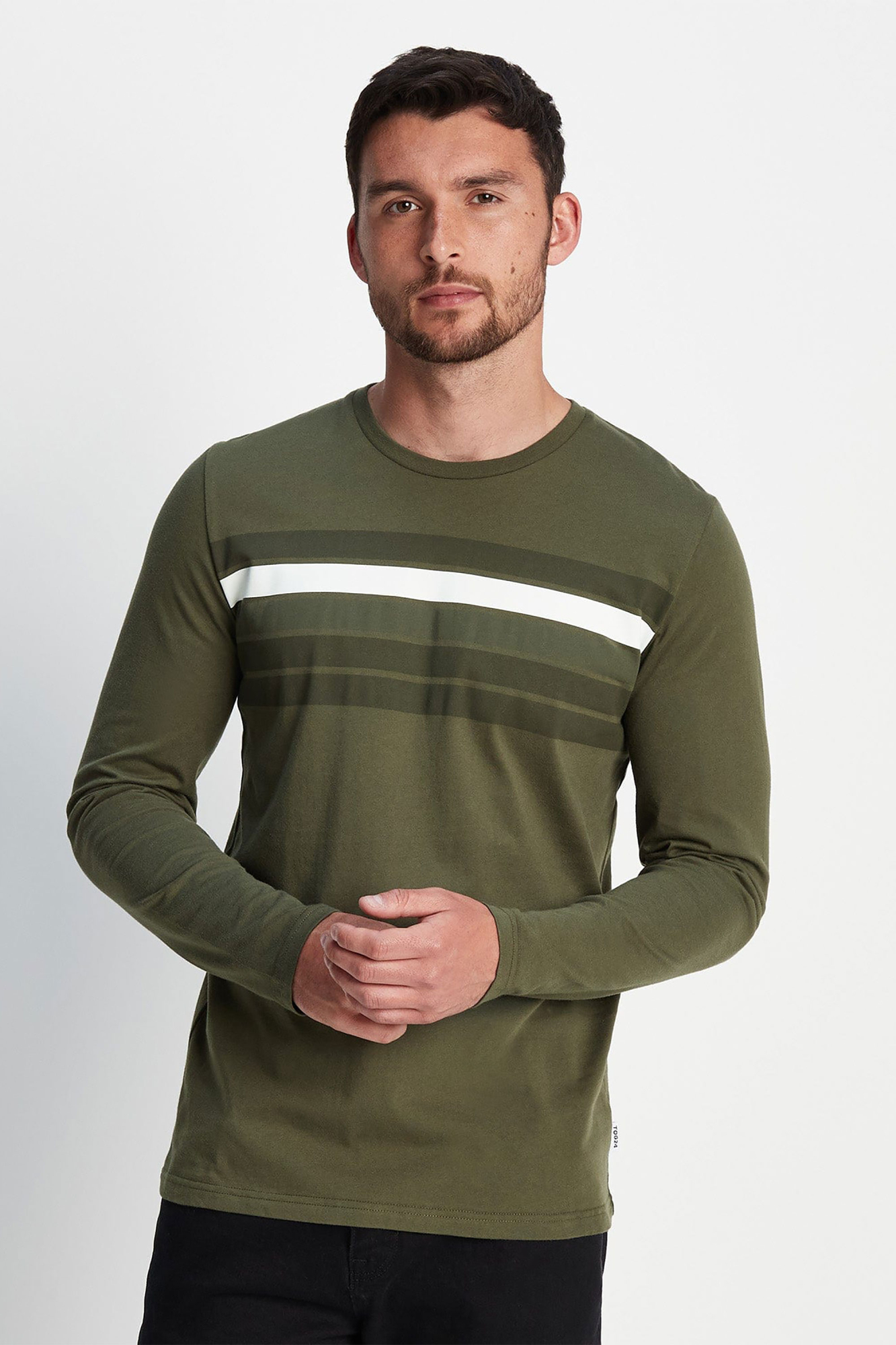 Tog24 Mens Lewes Long Sleeve T-shirt Green - Size: 3XL