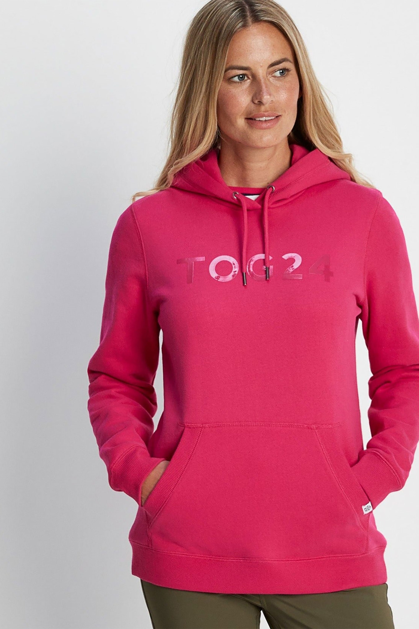 Tog24 Womens Magdalen Hoody Pink - Size: 14