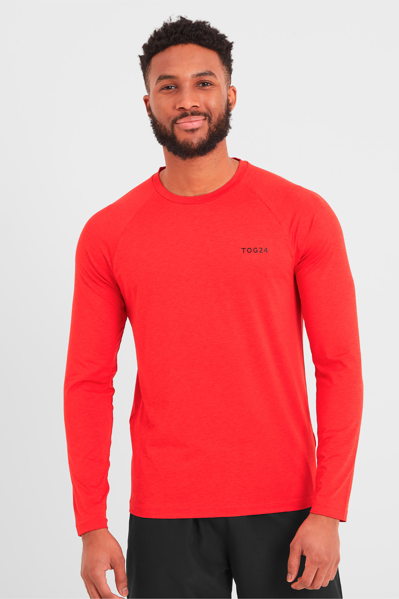 Tog24 Mens Rookwith Long Sleeve Tech T-Shirt Red - Size: 2XL