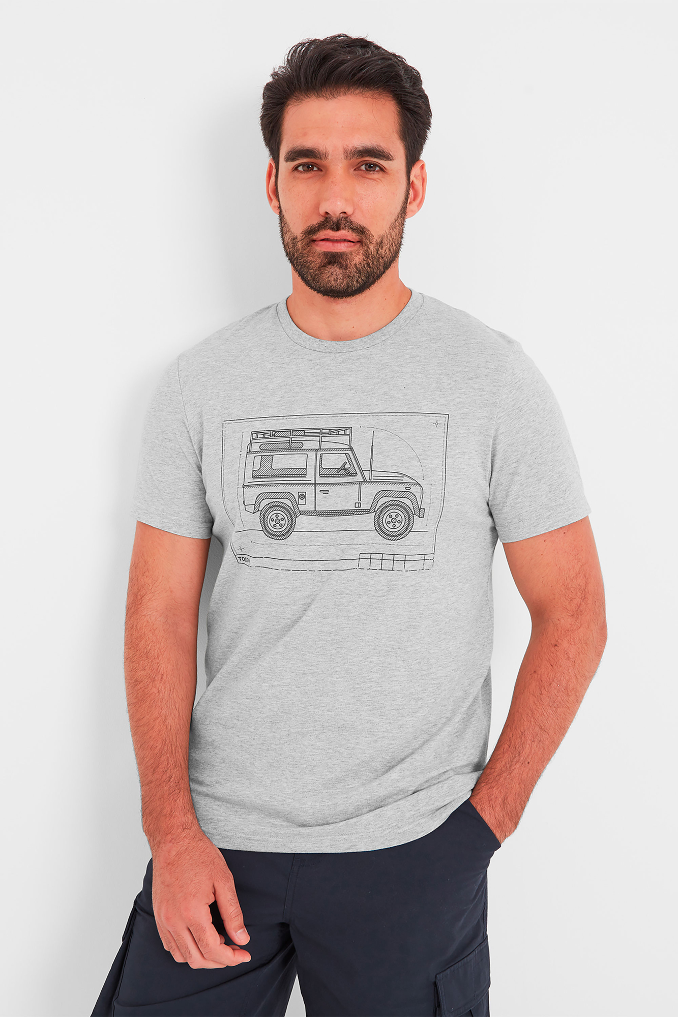 Tog24 Mens Whiston T-shirt Grey - Size: 4XL