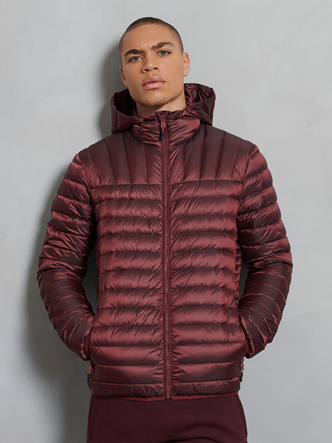 Superdry Mens Core Down Jacket Red - Size: Small