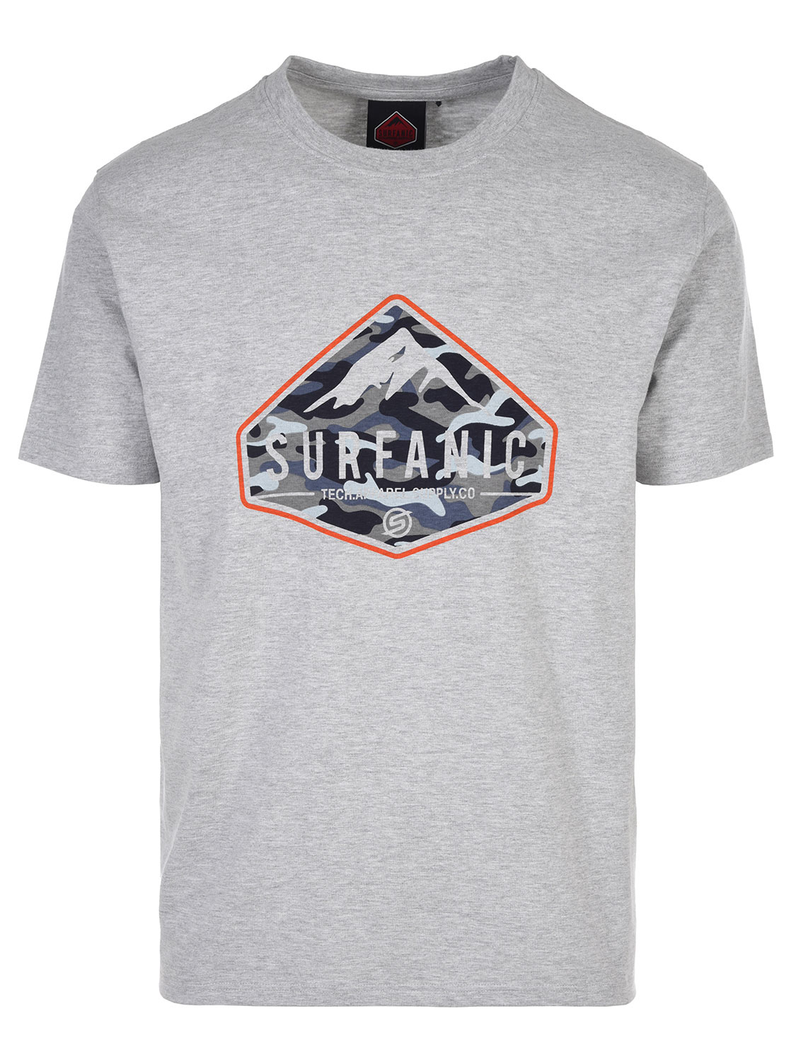 Surfanic Diamond Mens T-shirt Grey - Size: Small