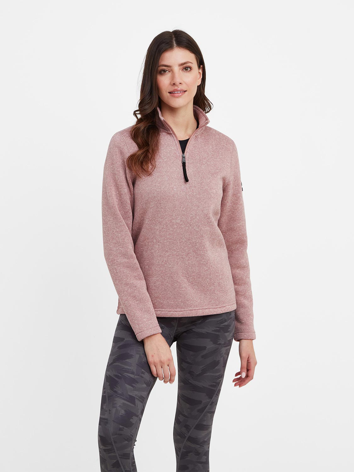 Pearson Knitlook Fleece Zipneck - Size: 14 Pink Tog24
