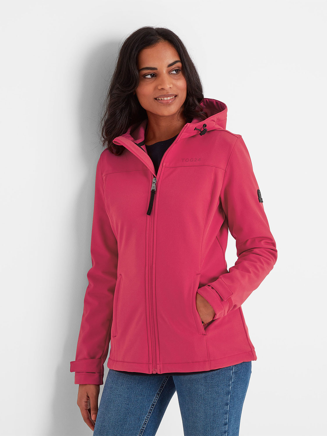 Keld Softshell Hooded Jacket - Size: 8 Pink Tog24