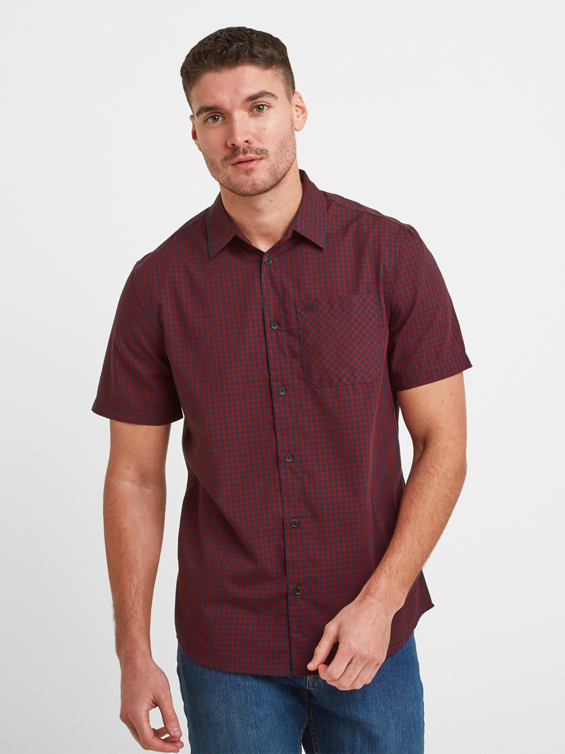 Foster Check Shirt - Size: Large Men’s Red Tog24