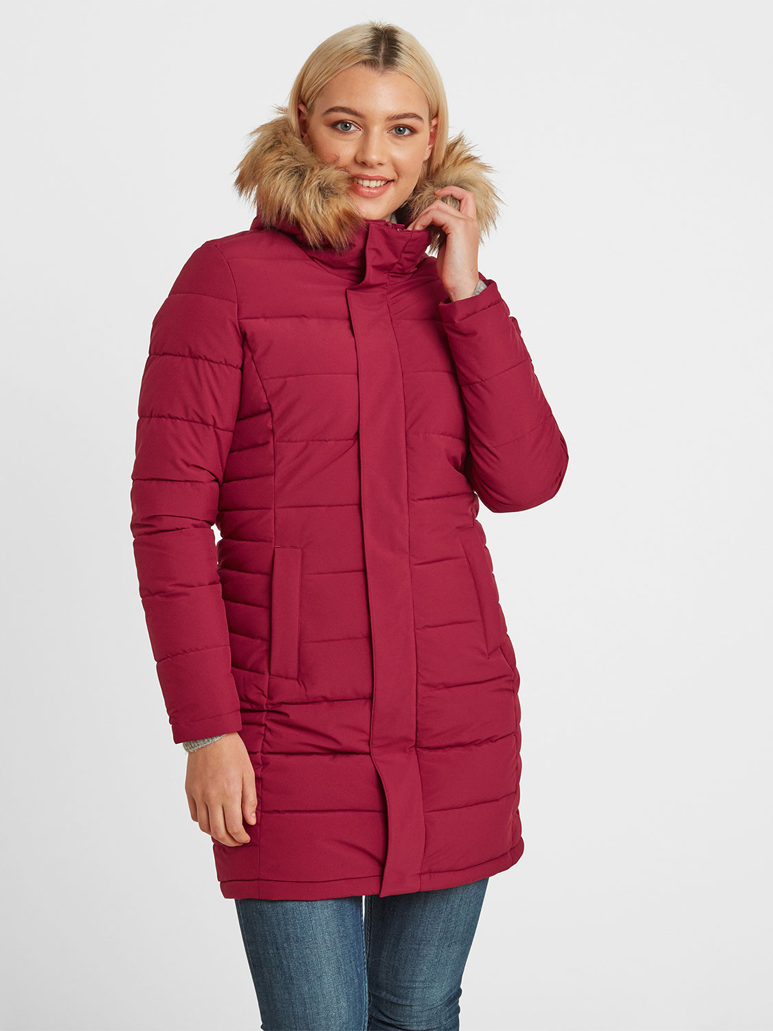 Firbeck Long Insulated Jacket - Size: 12 Pink Tog24