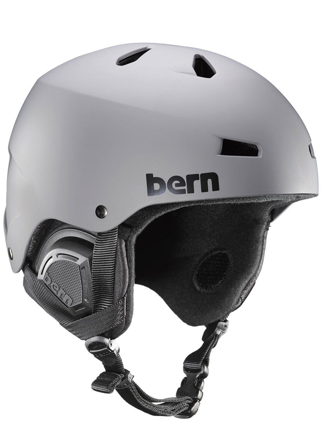 Bern Mens Macon Eps Helmet With Liner Grey - Size: Small