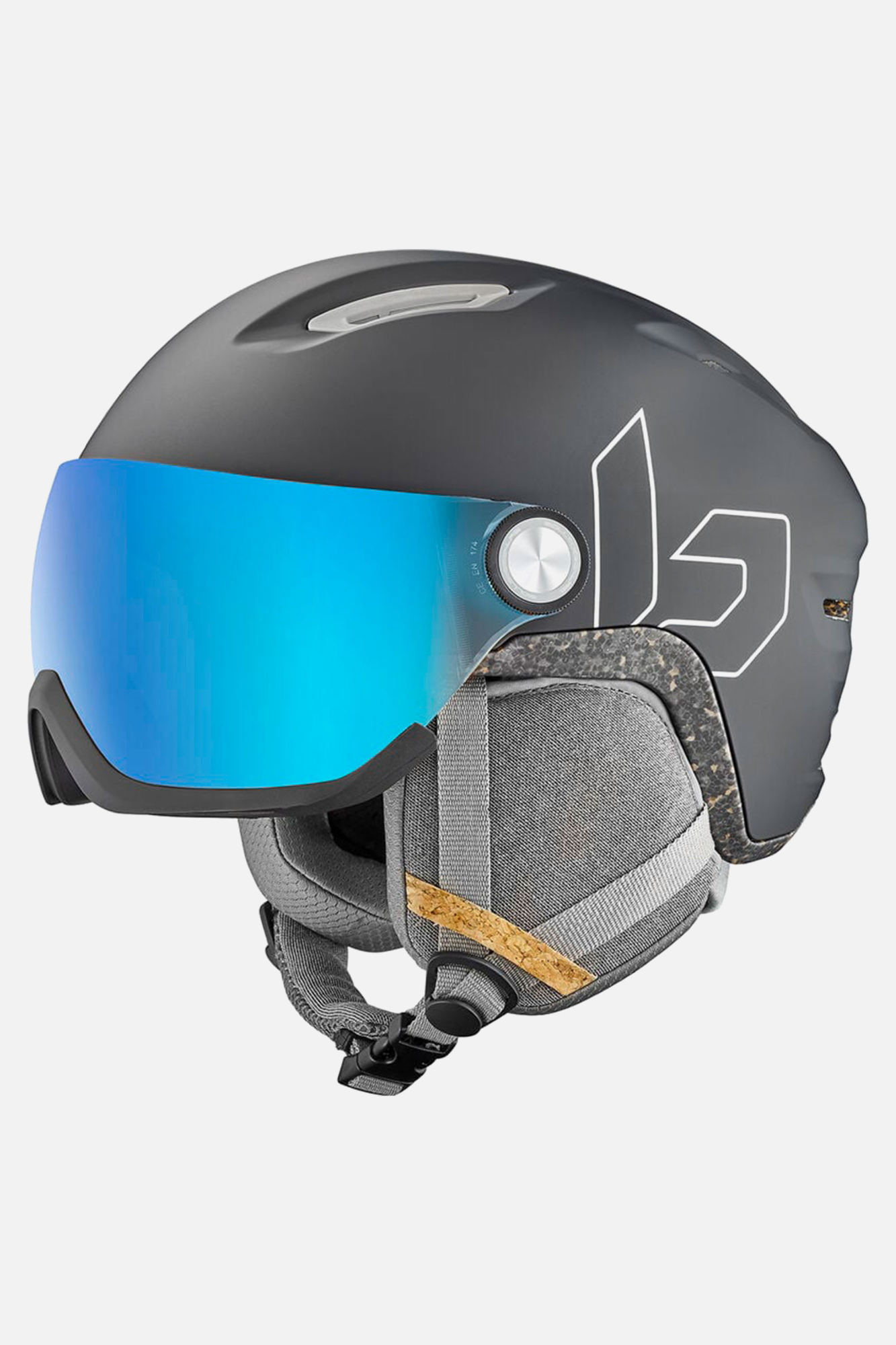 Bolle Unisex Eco V Atmos Matte Helmet Black - Size: 52-55
