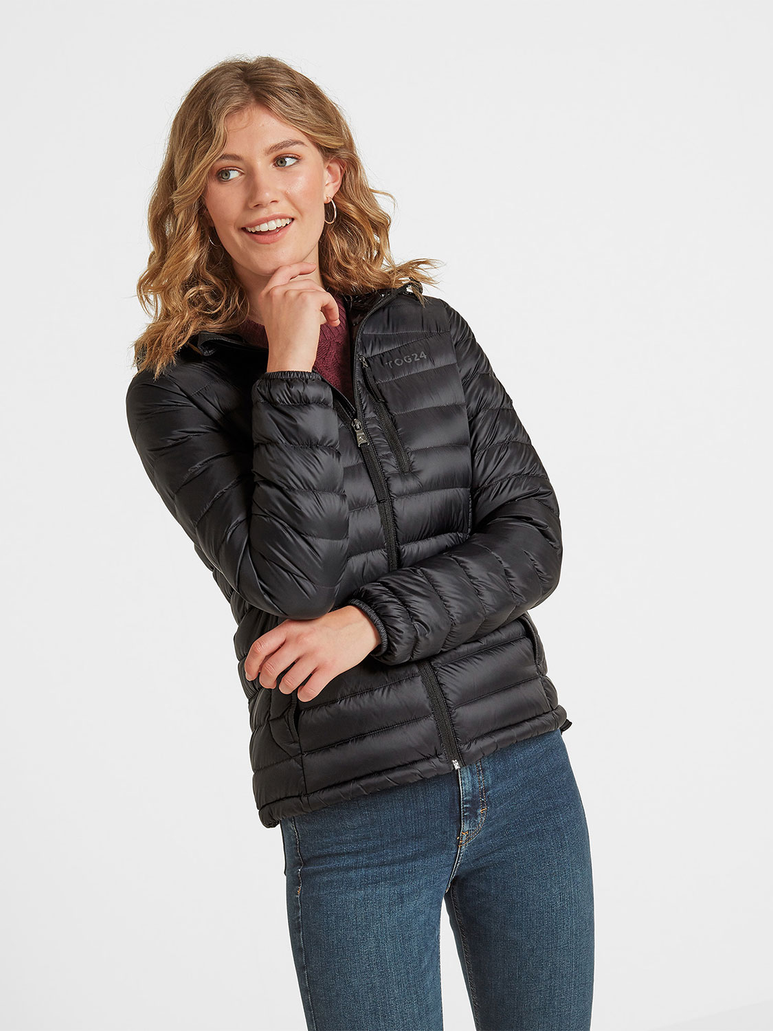Drax Hooded Down Jacket - Size: 8 Black Tog24