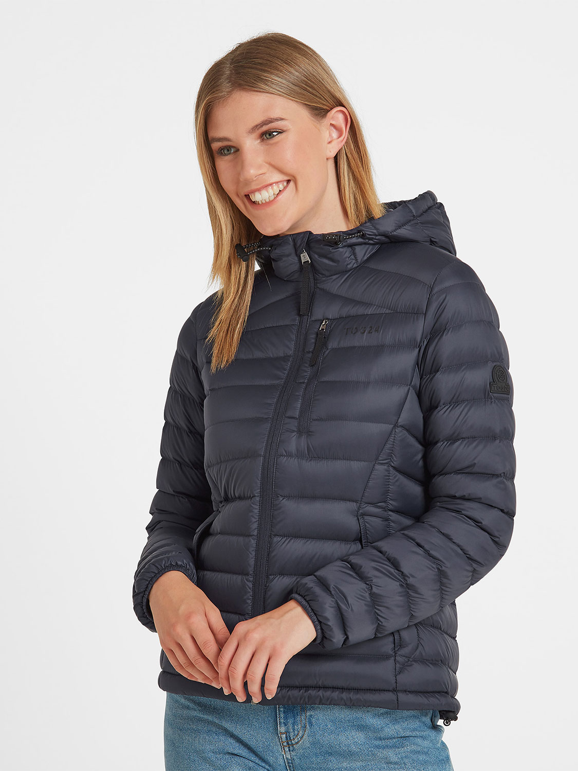 Drax Hooded Down Jacket - Size: 14 Blue Tog24