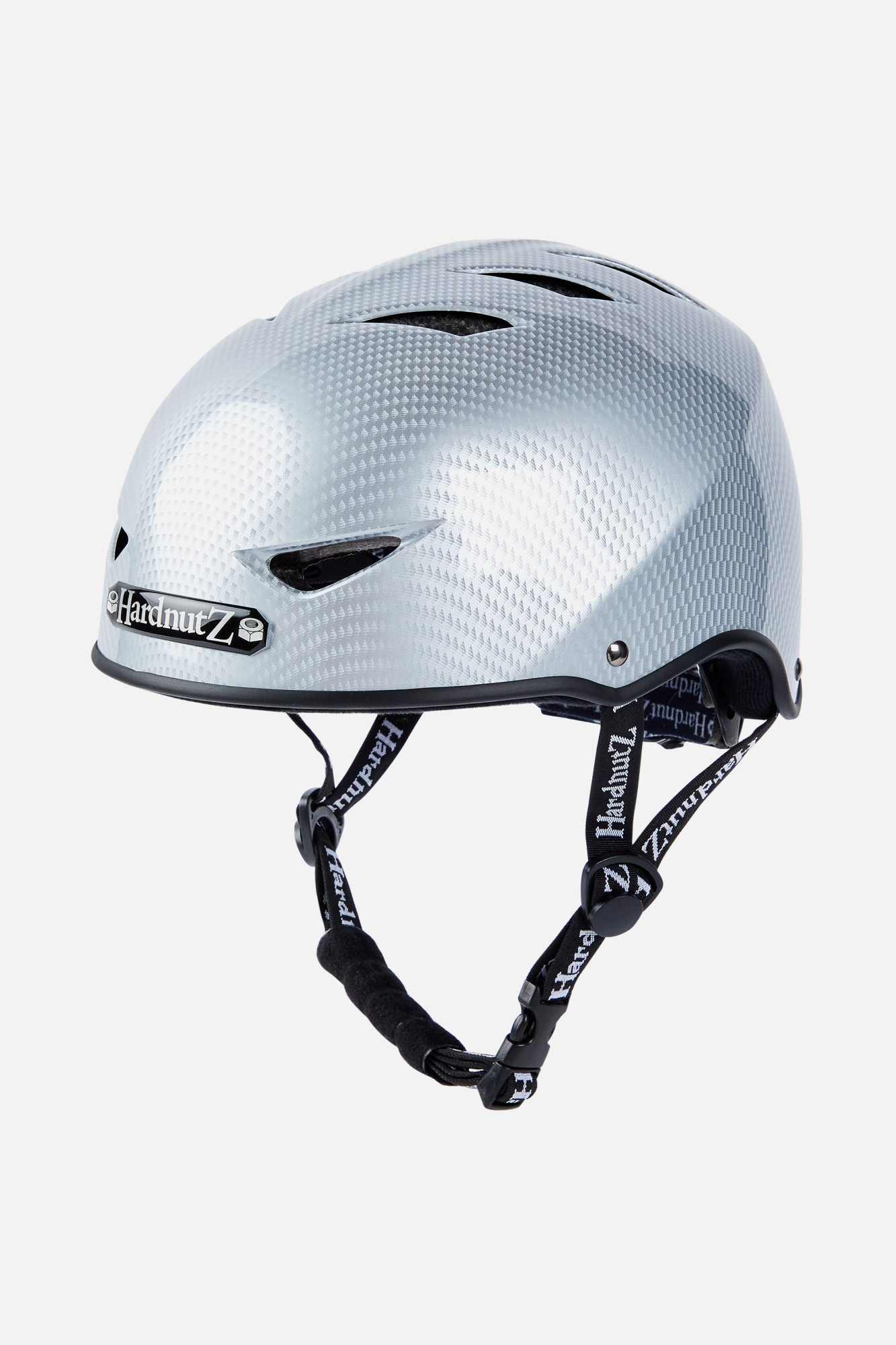 Hardnutz Unisex Street Helmet Silver - Size: Medium