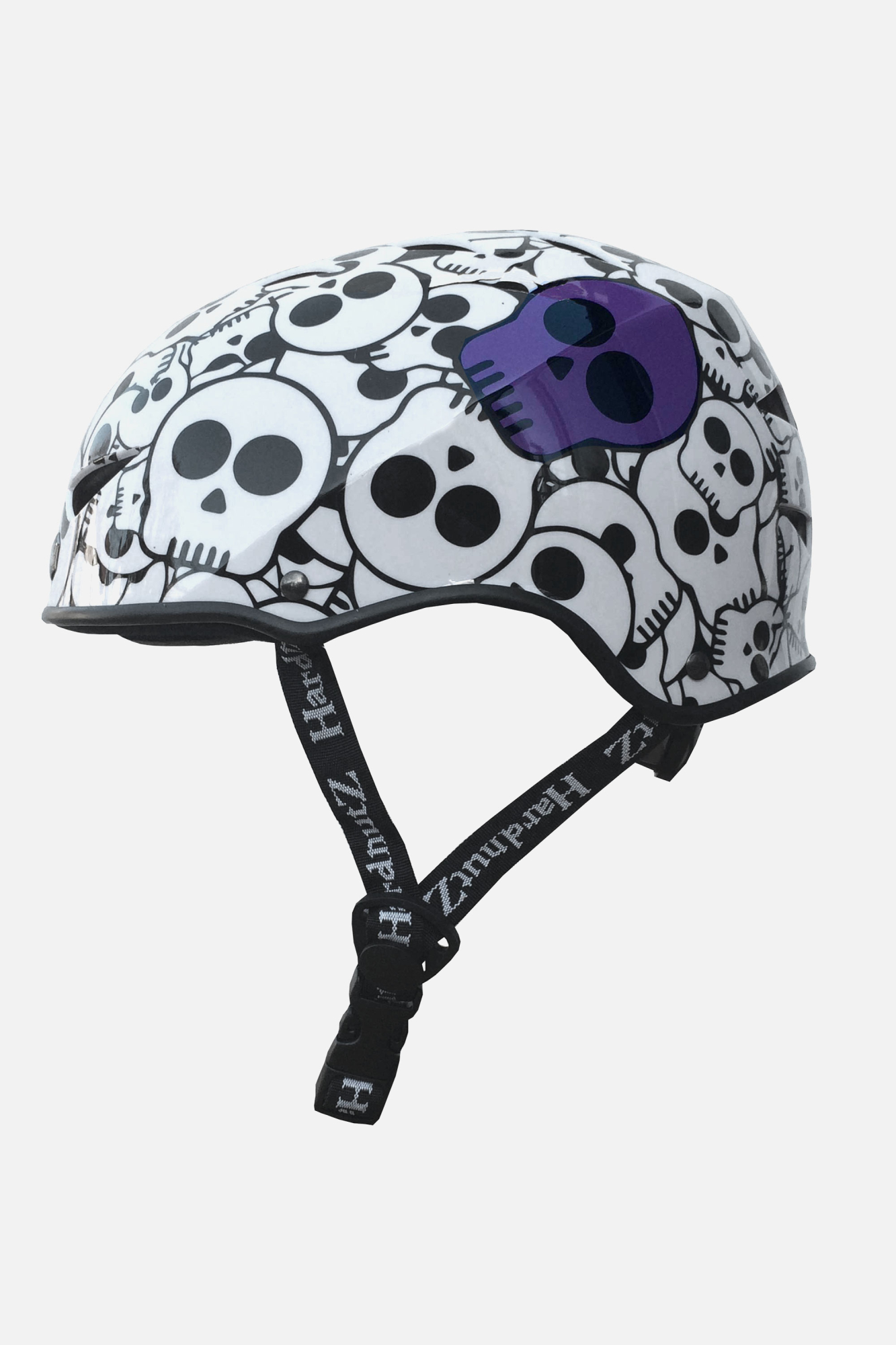 Hardnutz Unisex Street Helmet Purple - Size: Small