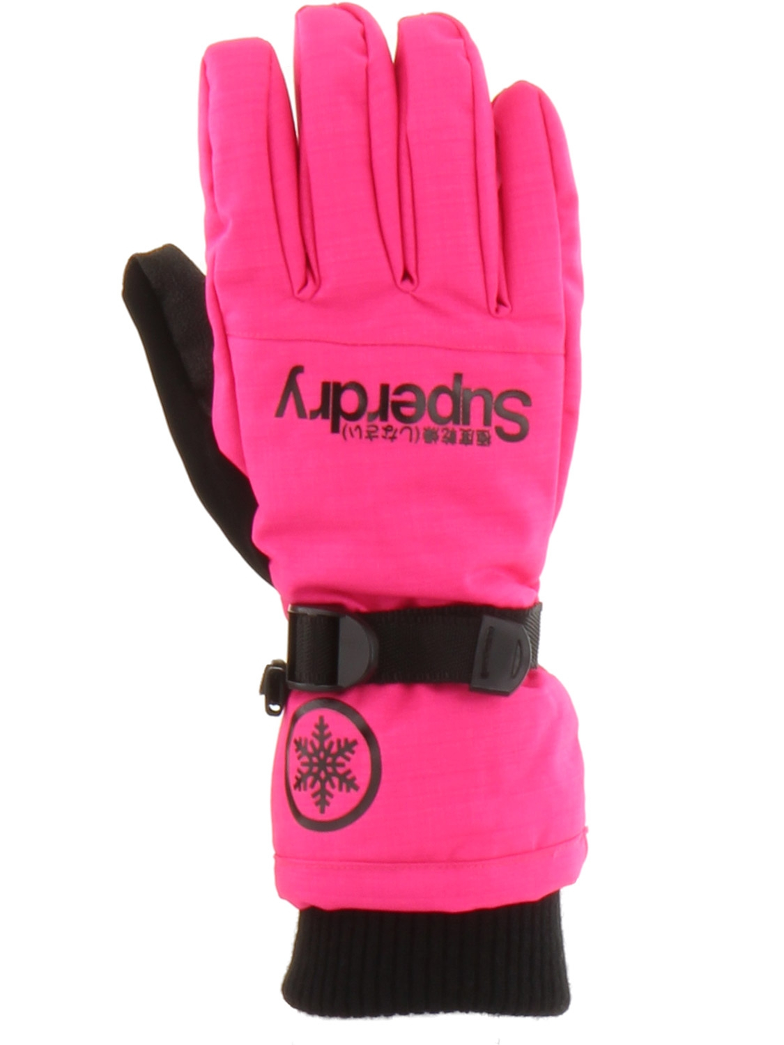 Superdry Womens Ultimate Snow Service Glove Pink - Size: 10-12