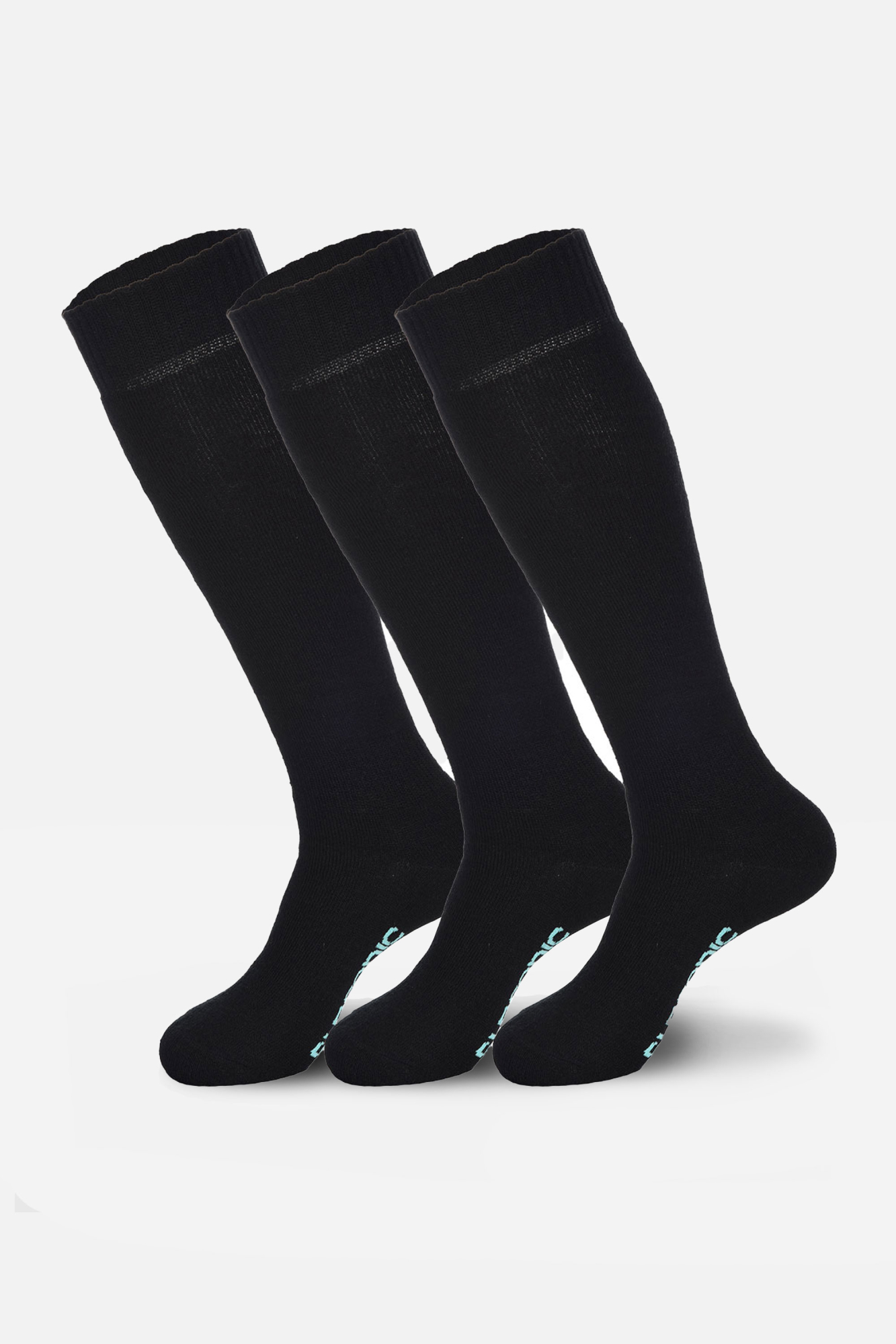 Surfanic Womens Pro Tech 3pk Socks Black - Size: 12-3