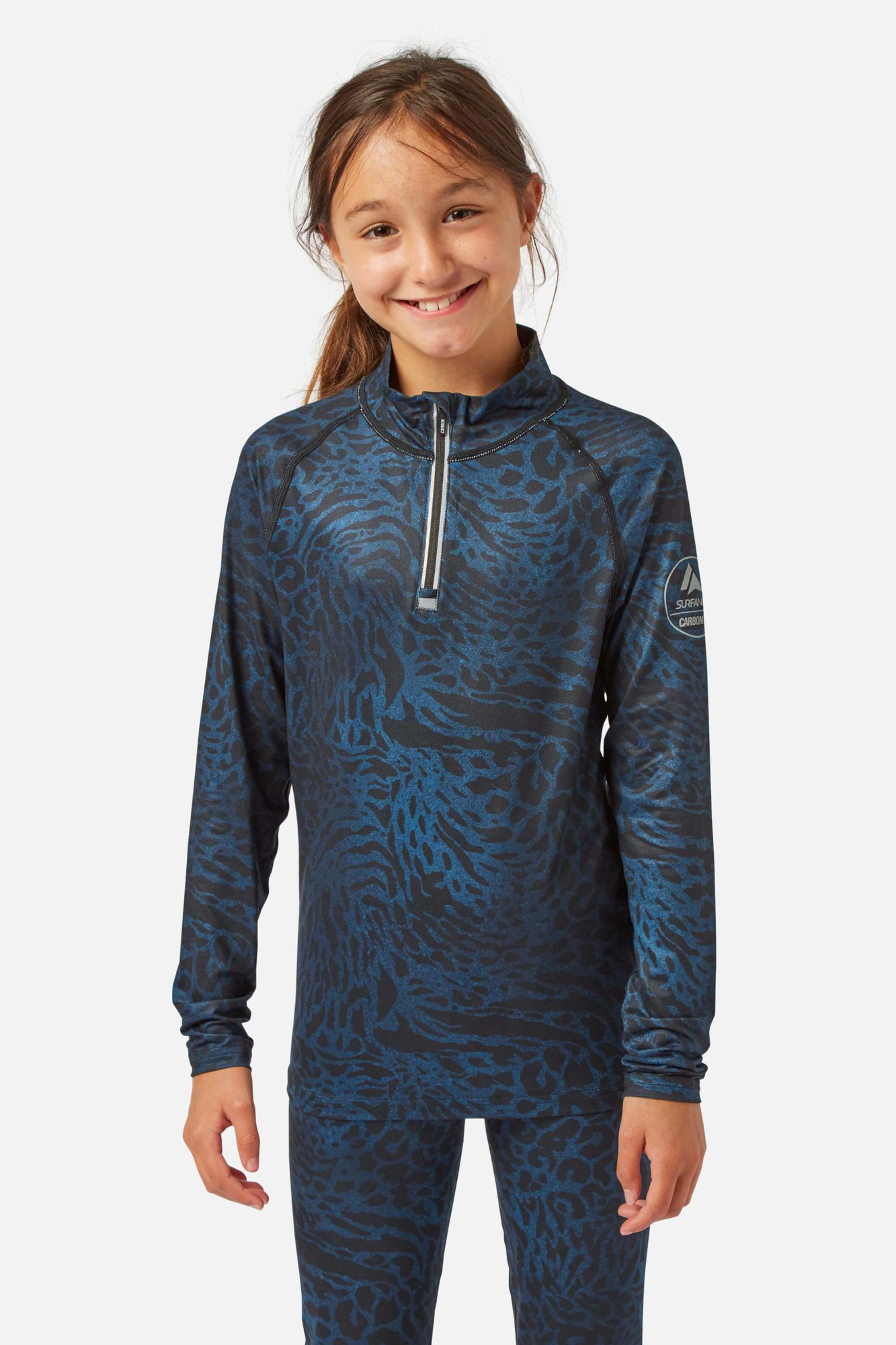 Surfanic Girls Cozy Limited Edition Zip Neck Blue - Size: 14 Years