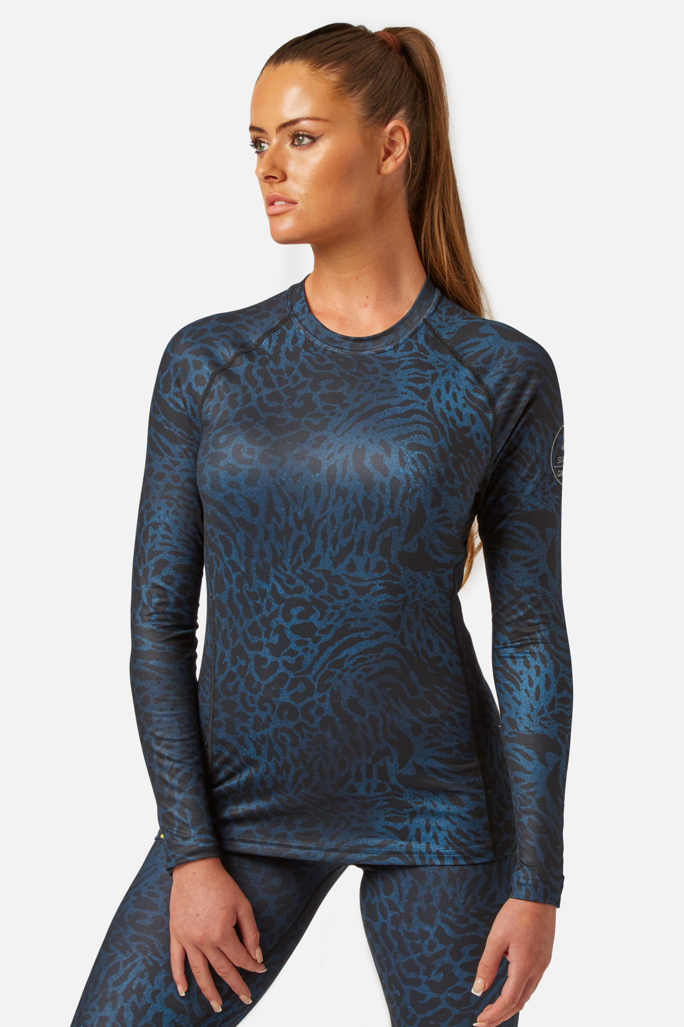 Surfanic Womens Cozy Limited Edition Crew Neck Blue - Size: 16