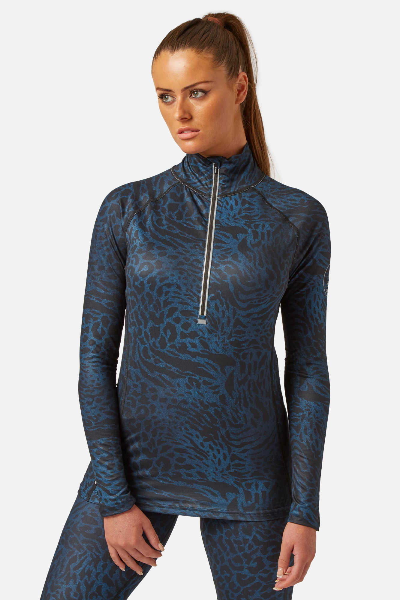 Surfanic Womens Cozy Limited Edition Zip Neck Blue - Size: 18