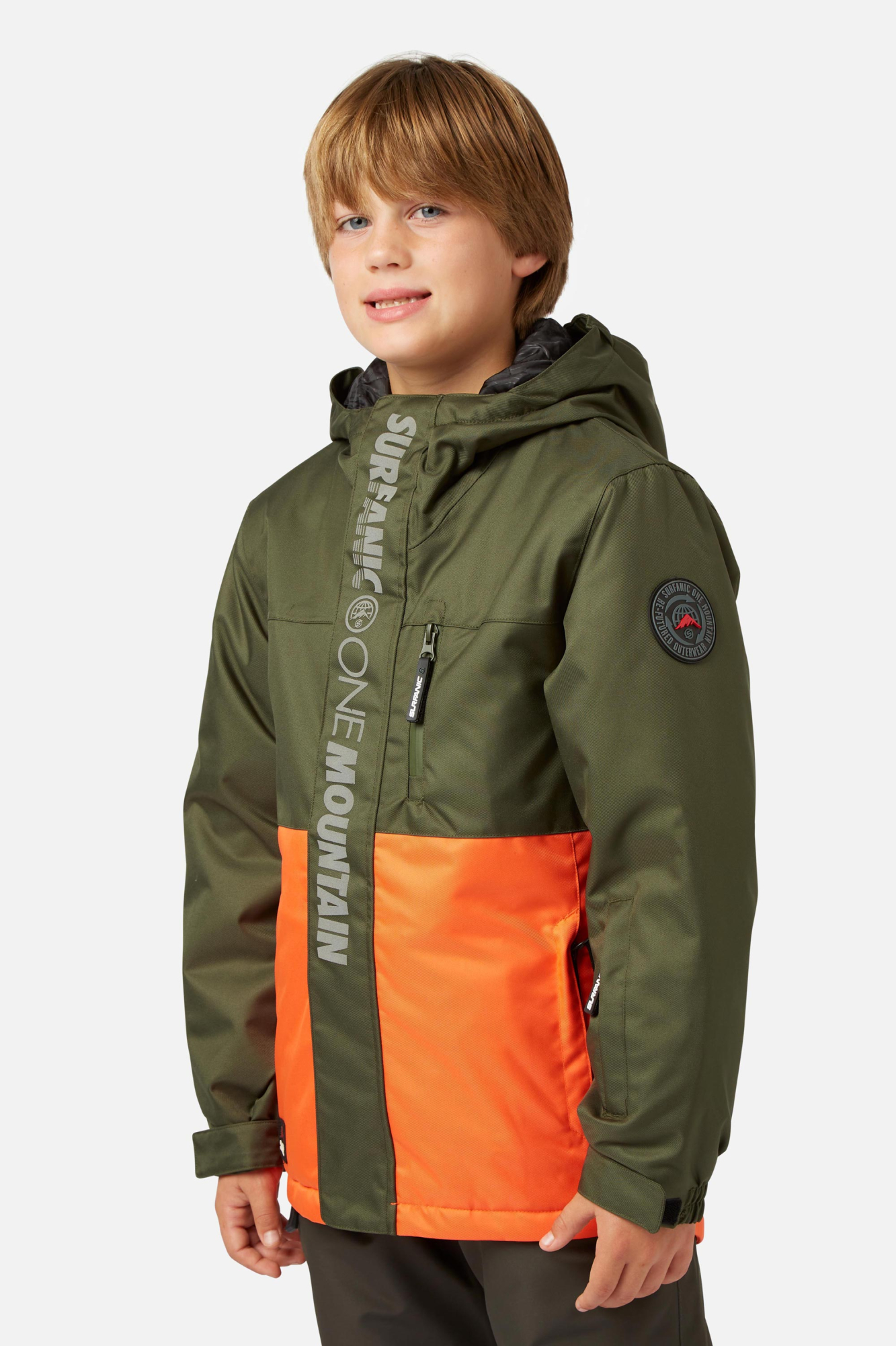 Surfanic Boys Mission Surftex Jacket Orange - Size: 8 Years
