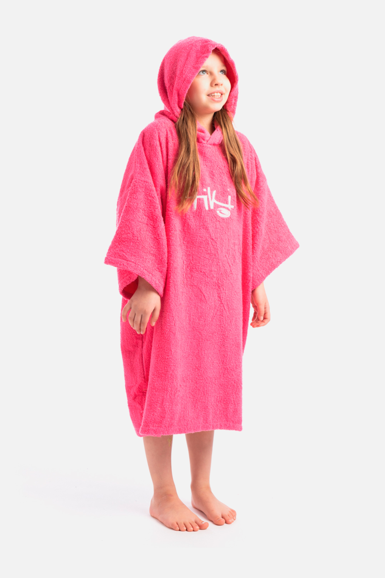 Tiki Unisex Junior Hooded Change Robe Pink - Size: ONE