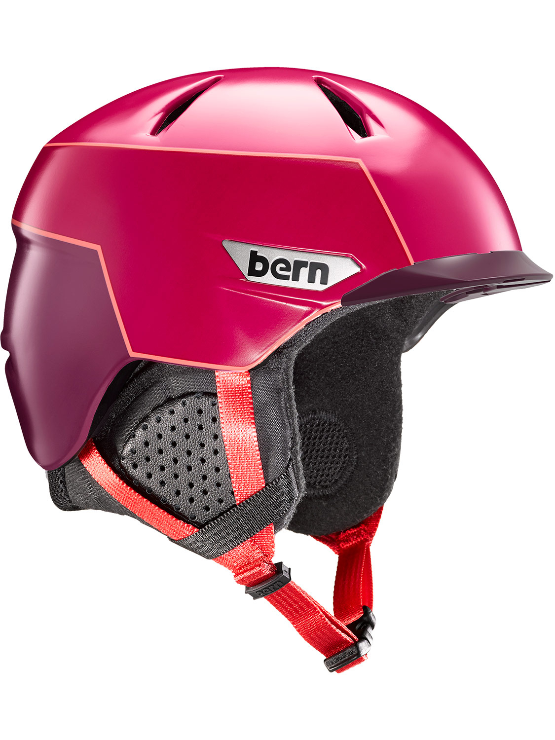 Bern Mens Weston Peak Helmet Red - Size: Small