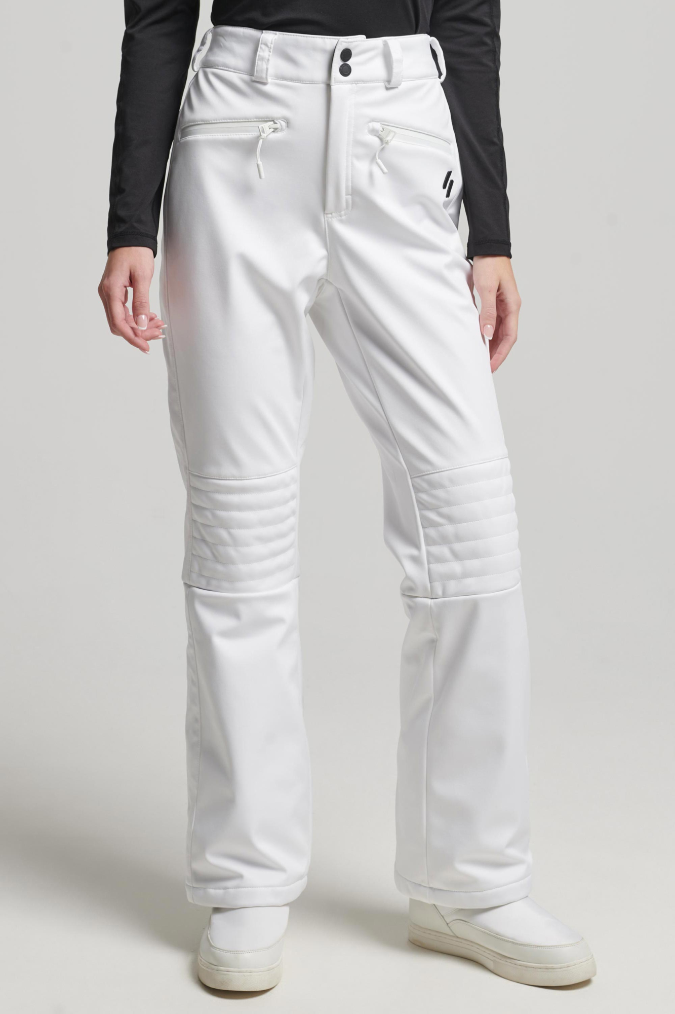 Superdry Womens Softshell Slalom Pant White - Size: 14