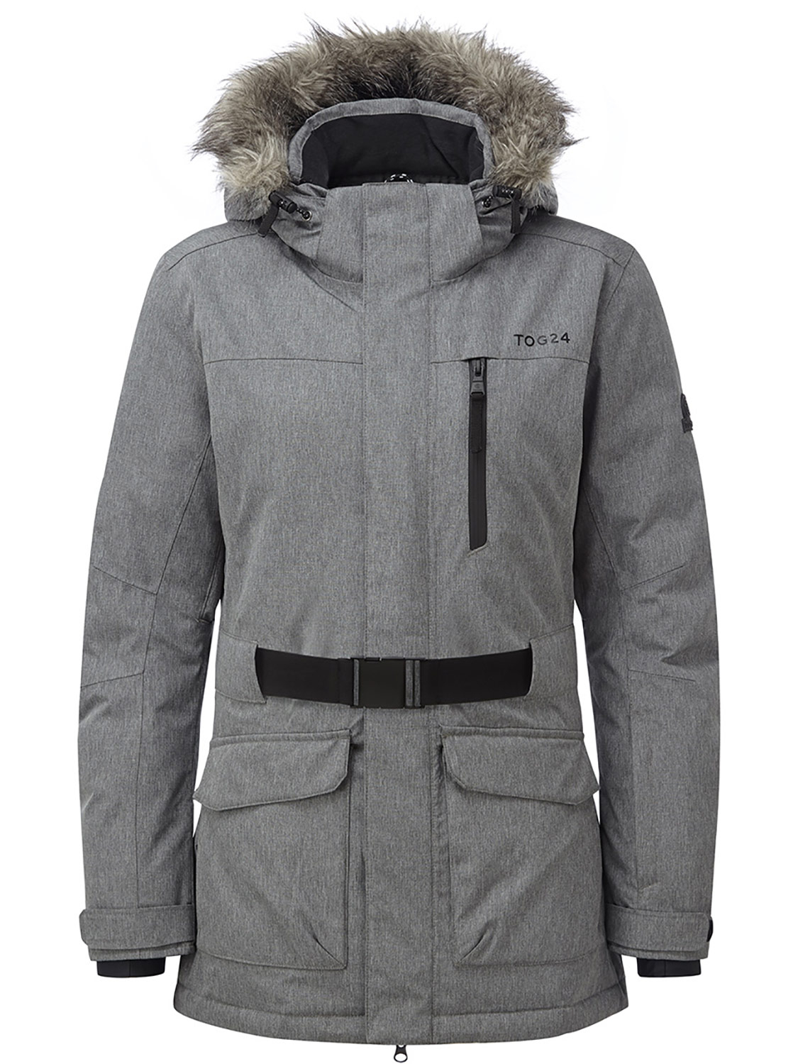 Womens Aria Waterproof Insulated Ski Jacket Grey