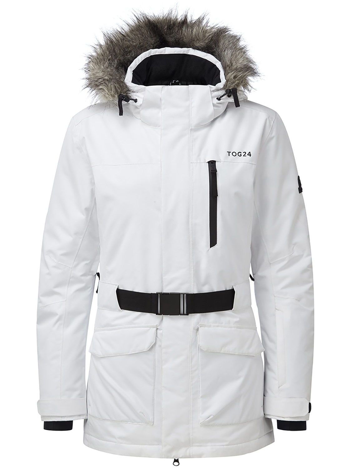 Womens Aria Waterproof Insulated Ski Jacket White